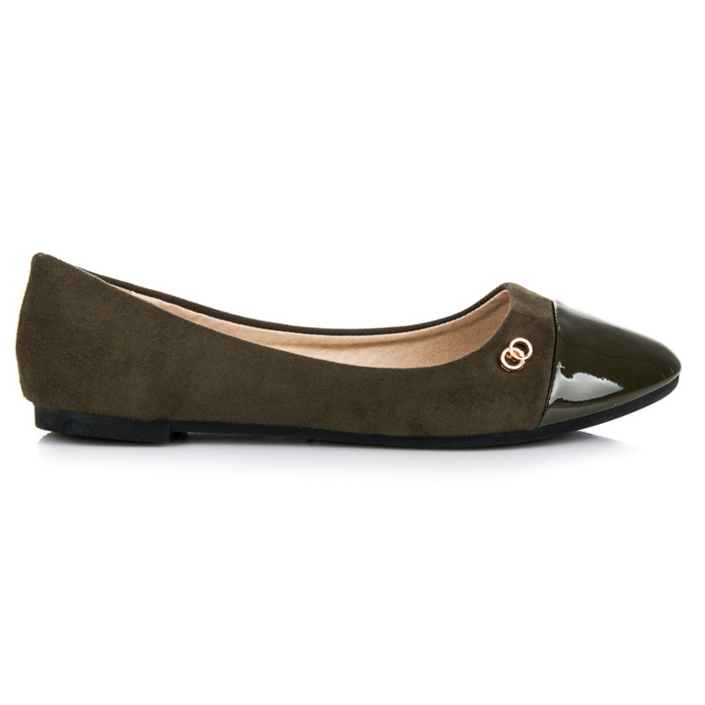 Seastar Baleríny s lakovanou špičkou zelená Seastar Baleríny s lakovanou špičkou zelená