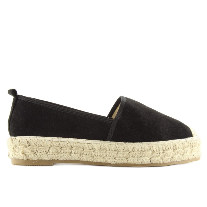 Černé dámské espadrilky BB10P černé černá Černé dámské espadrilky BB10P černé černá