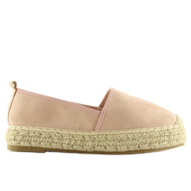 Růžové espadrilky pro ženy BB10P růžové růžový