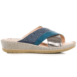 Kylie Neformální pantofle modrý Kylie Neformální pantofle modrý