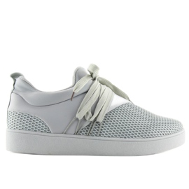 Šedé sportovní boty pro ženy NB186P Grey šedá