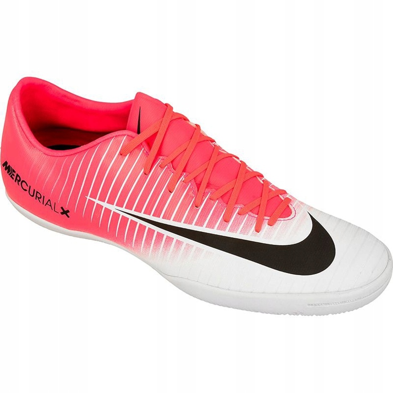 Sálová obuv Nike MercurialX Victory Vi Ic M černá, bílá, růžová růžový