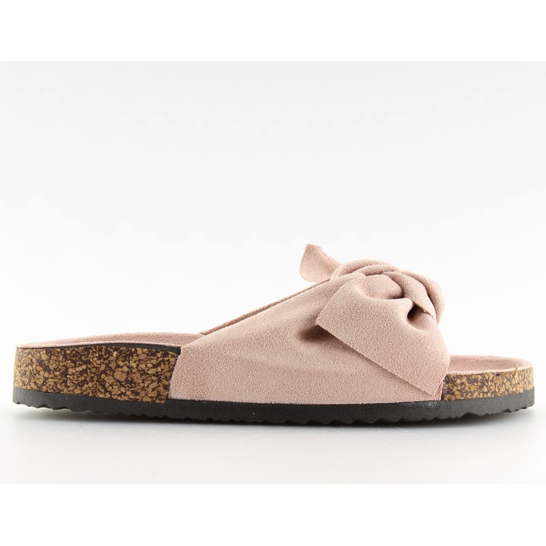 Dámské pantofle na korkové béžové Ck02 béžový