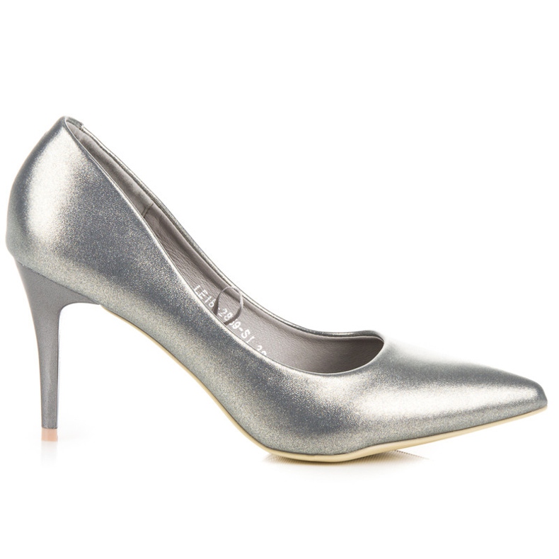 Vinceza Elegantní perleťové jehlice šedá