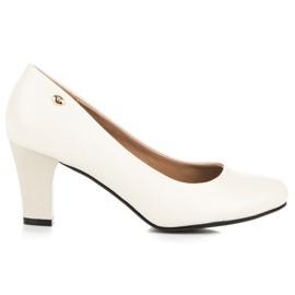 Vices Světle béžové lodičky na sloupu béžový