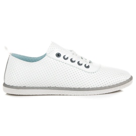 Jarní tenisky se zavazováním bílý