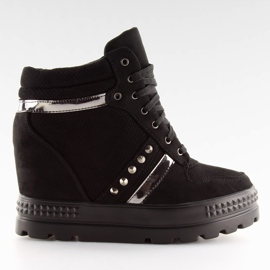 Černé dámské tenisky AT-0650-L Black černá Černé dámské tenisky AT-0650-L Black černá