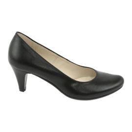 Černé kožené business lodičky Gregors 465 černý