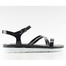 Gumové dámské sandály 9-53 Black Ii-Gat černá