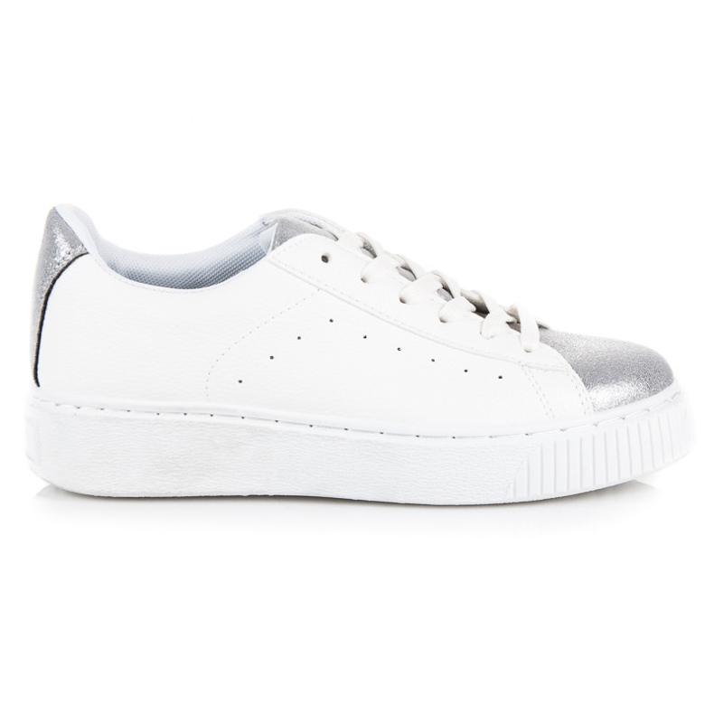 Vázané tenisky s hadím potiskem bílý