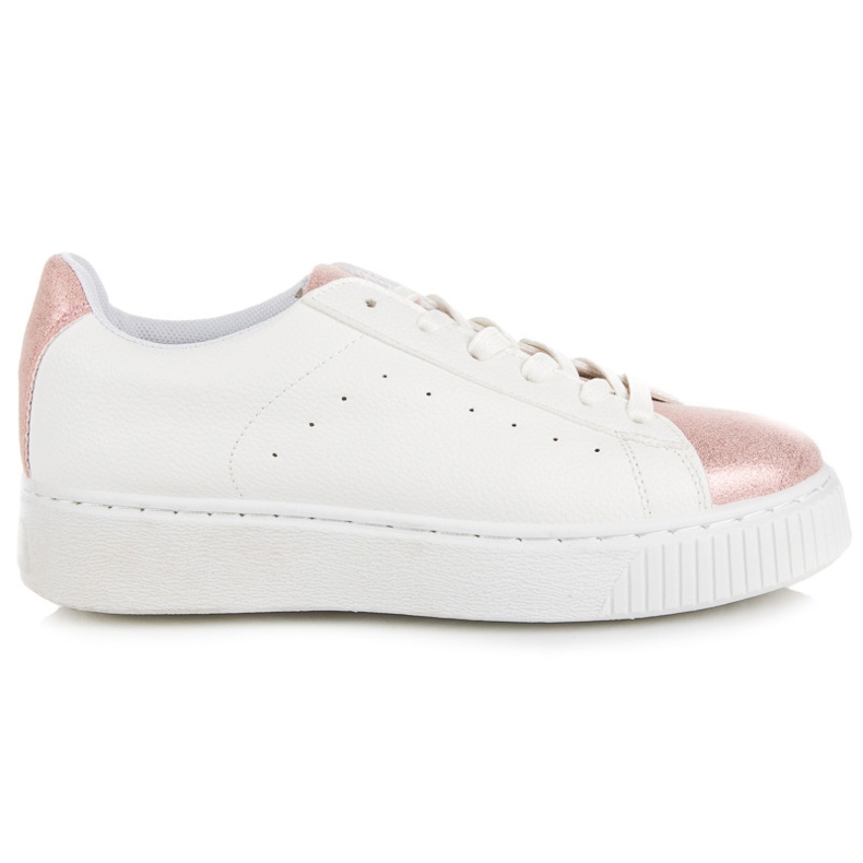 Vázané tenisky s hadím potiskem bílý