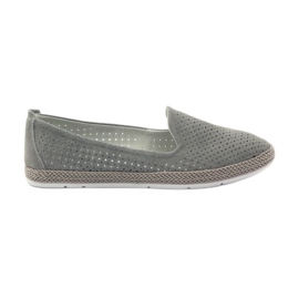 Filippo Šedé baleríny Lords F 081 espadrilky šedá