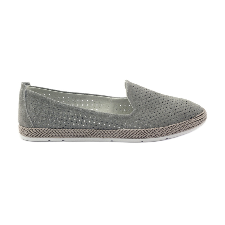 Filippo Šedé baleríny Lords F 081 espadrilky šedá