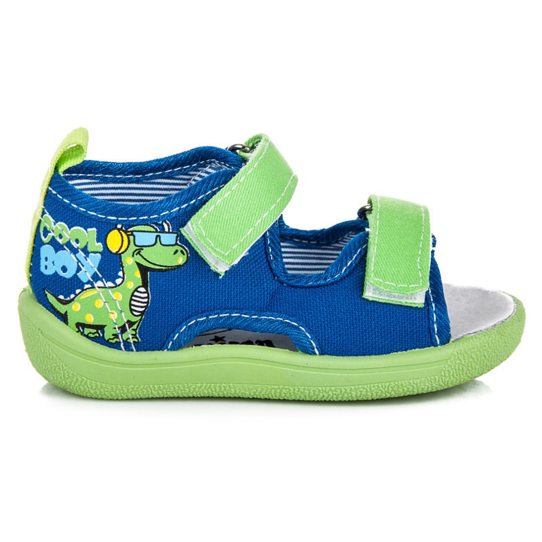 American Club Pantofle S Otevřenou Špičkou modrý