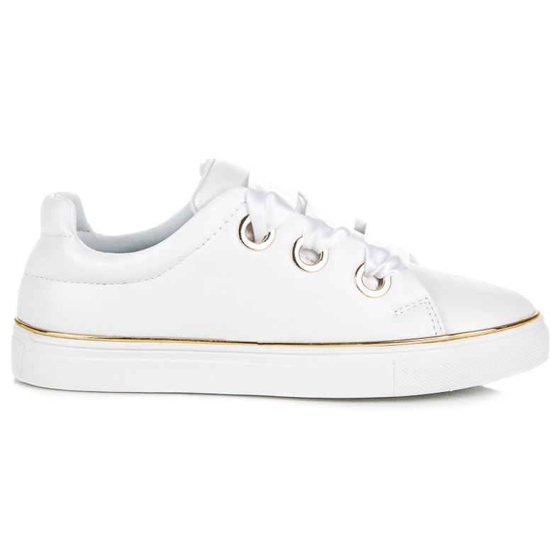 American Club Americké klubové tenisky se stuhou bílý