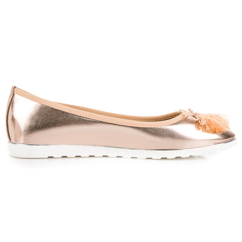 Bestelle Růžové Baleríny S Třásněmi růžový