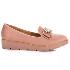 Comer Suede Lords s ozdobou růžový