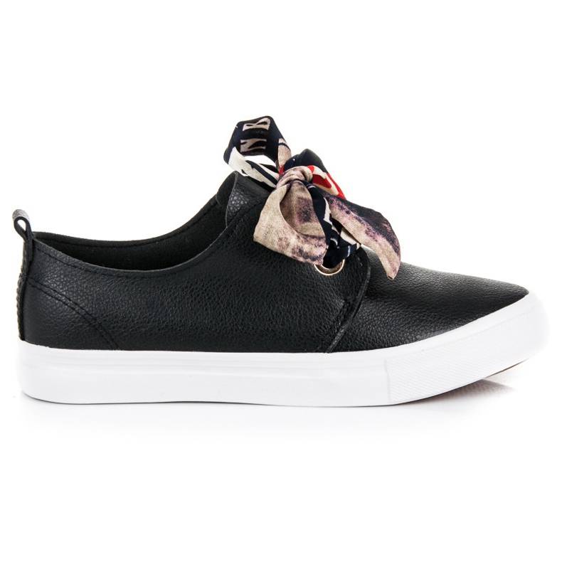 Seastar Stylové tenisky svázané stuhou černá Seastar Stylové tenisky svázané stuhou černá