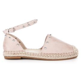 Seastar Ploché espadrilkové sandály hnědý Seastar Ploché espadrilkové sandály hnědý
