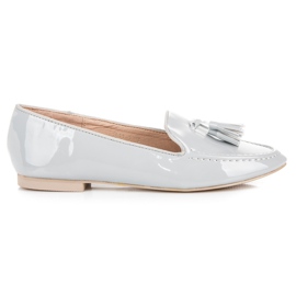 Vices Lakované mokasínové svěráky šedá Vices Lakované mokasínové svěráky šedá