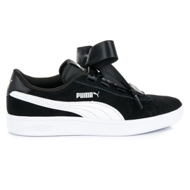Puma Smash V2 Ribbon Jr černý