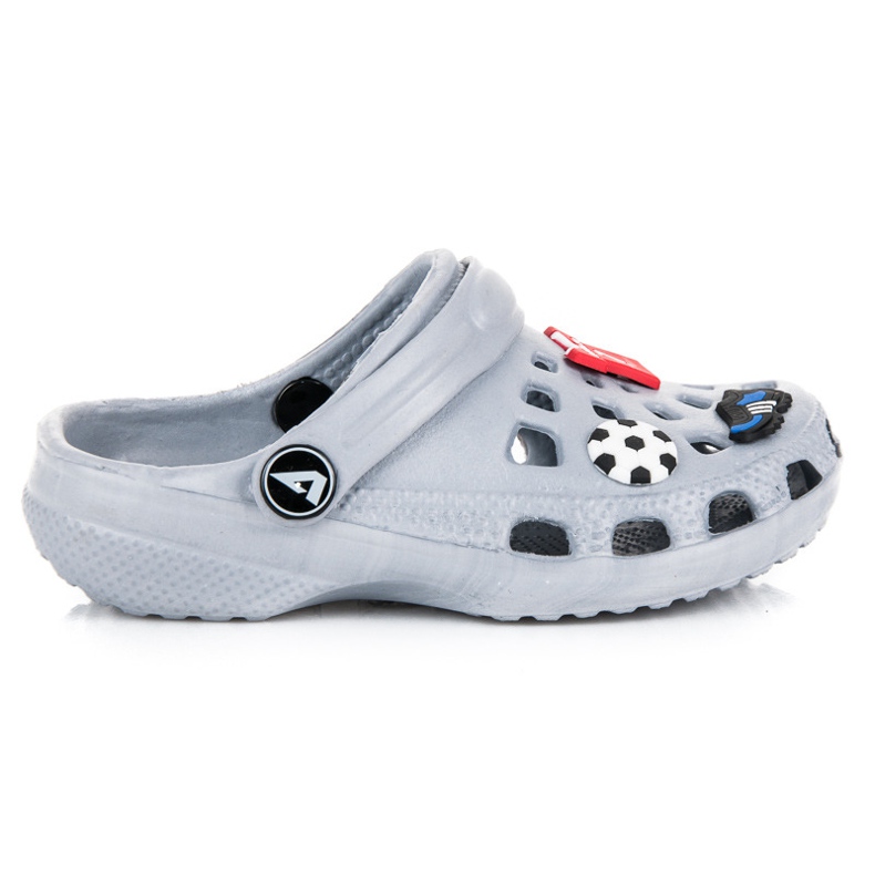 American Club Dětské americké pantofle šedá