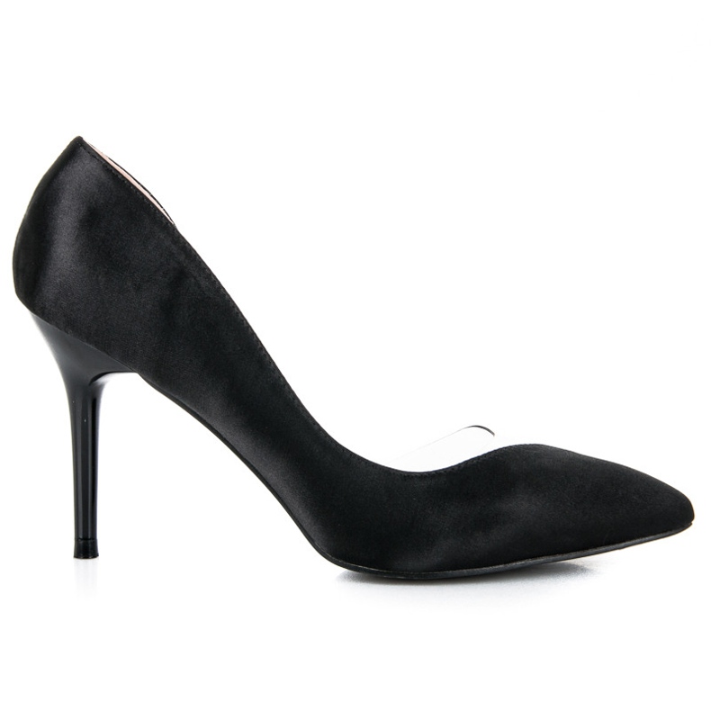 Saténové průhledné špendlíky černá Saténové průhledné špendlíky černá