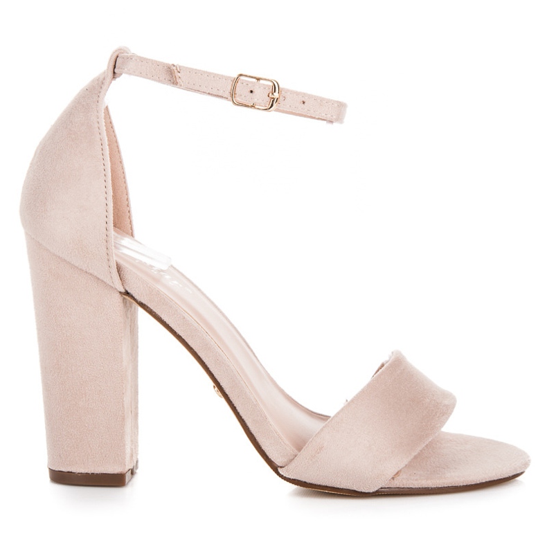 Seastar Semišové sandály na sloupku hnědý