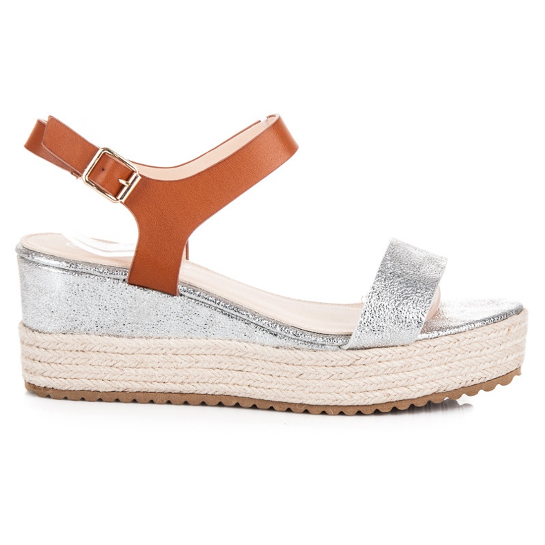 Seastar Klínové espadrilkové sandály šedá Seastar Klínové espadrilkové sandály šedá