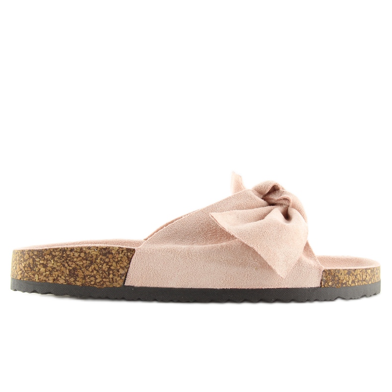 Růžové korkové pantofle LS-90 růžové růžový