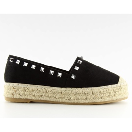 Černé dámské espadrilky 8333 černé černá Černé dámské espadrilky 8333 černé černá