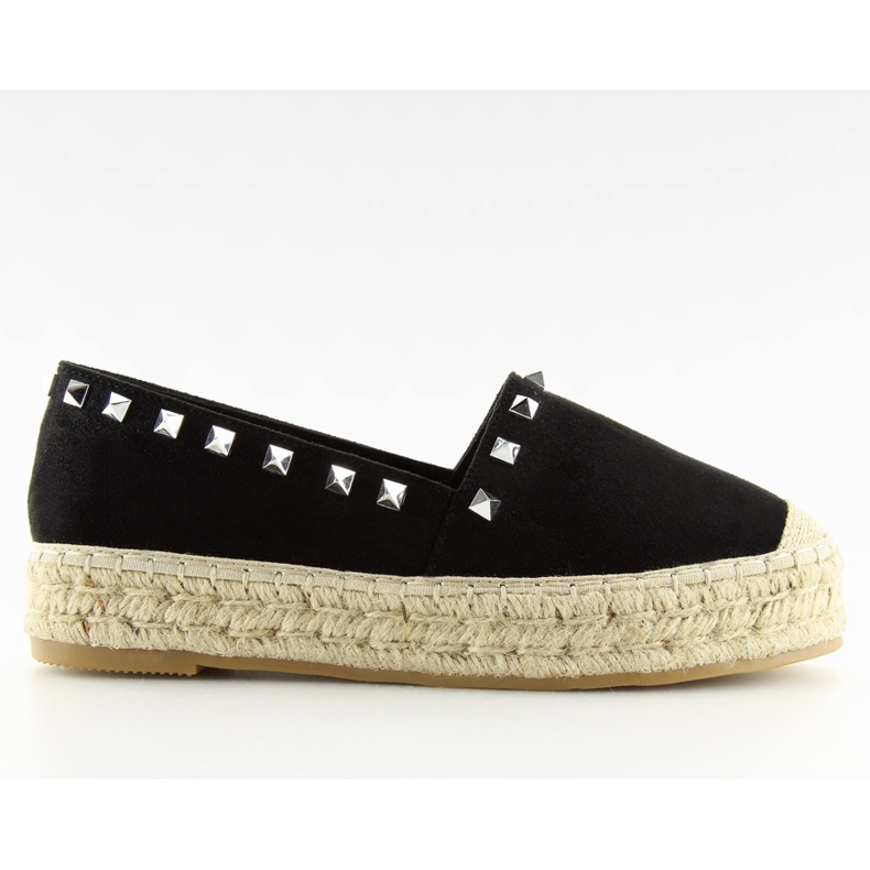 Černé dámské espadrilky 8333 černé černá Černé dámské espadrilky 8333 černé černá
