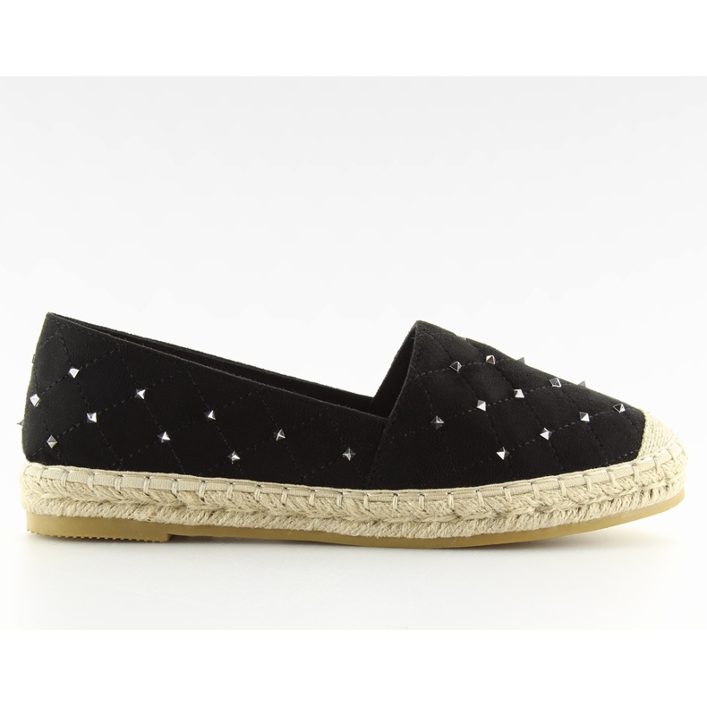 Černé espadrilky s cvočky 5481 černé černá