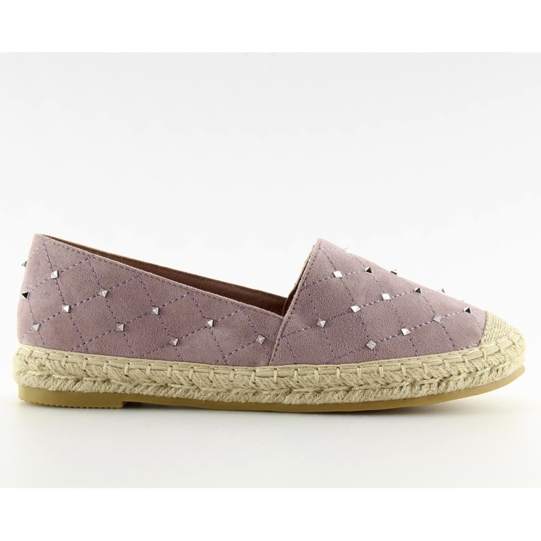 Espadrilky s fialovými cvočky 5481 Purple