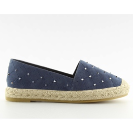 Espadrilky s tmavě modrými 5481 modrými cvočky námořnická modrá