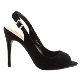 Lodičky na špendlíku černá černá černý