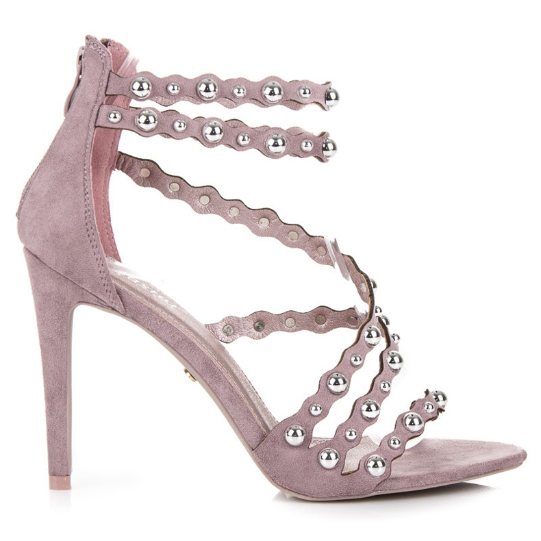 Seastar Sandály na vysokém podpatku se zapínáním na zip fialový Seastar Sandály na vysokém podpatku se zapínáním na zip fialový