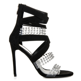 Sergio Todzi Sexy sandály Sergio na nošení černá