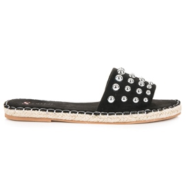 Seastar Semišové espadrilky žabky černá Seastar Semišové espadrilky žabky černá