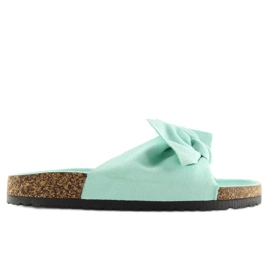 Mátové korkové pantofle LS-90 zelené zelená
