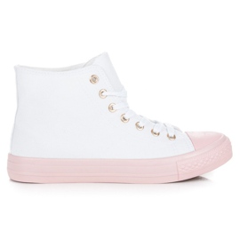 Coura Tenisky přes kotník bílý Coura Tenisky přes kotník bílý