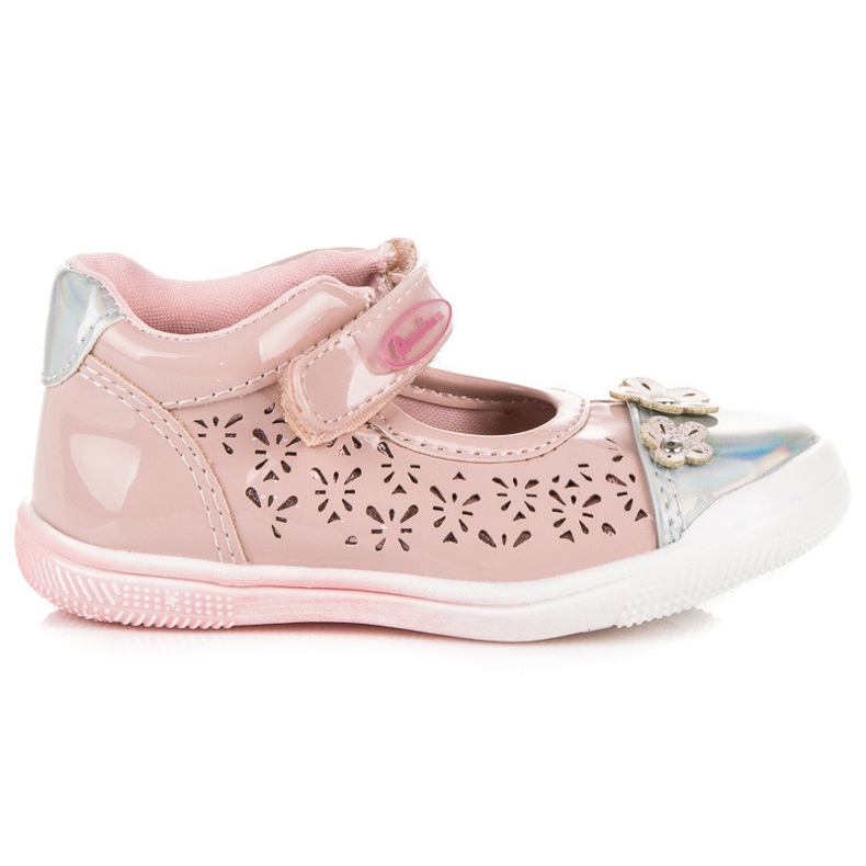 American Club Prolamované americké boty růžový