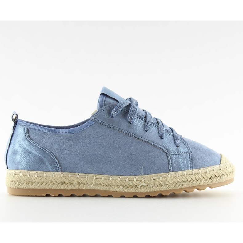 Modré tenisky espadrilky BB02P L.BLUE modrý