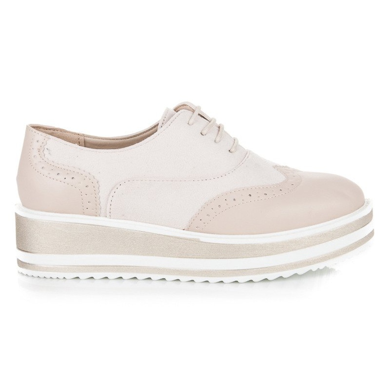 Fgm Paris Vázané brogy na nástupišti hnědý