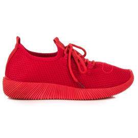 Červené slip-on tenisky