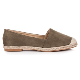 Seastar Espadrilky ze zeleného semiše zelený