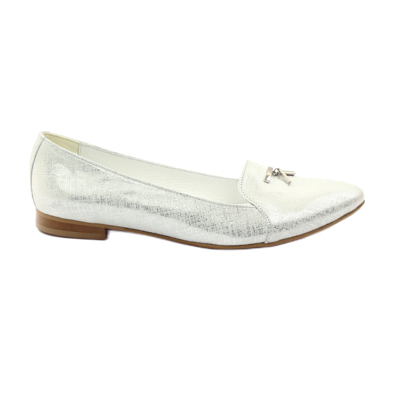 Baleríny Lordsy se stříbrným zdobením Angello šedá