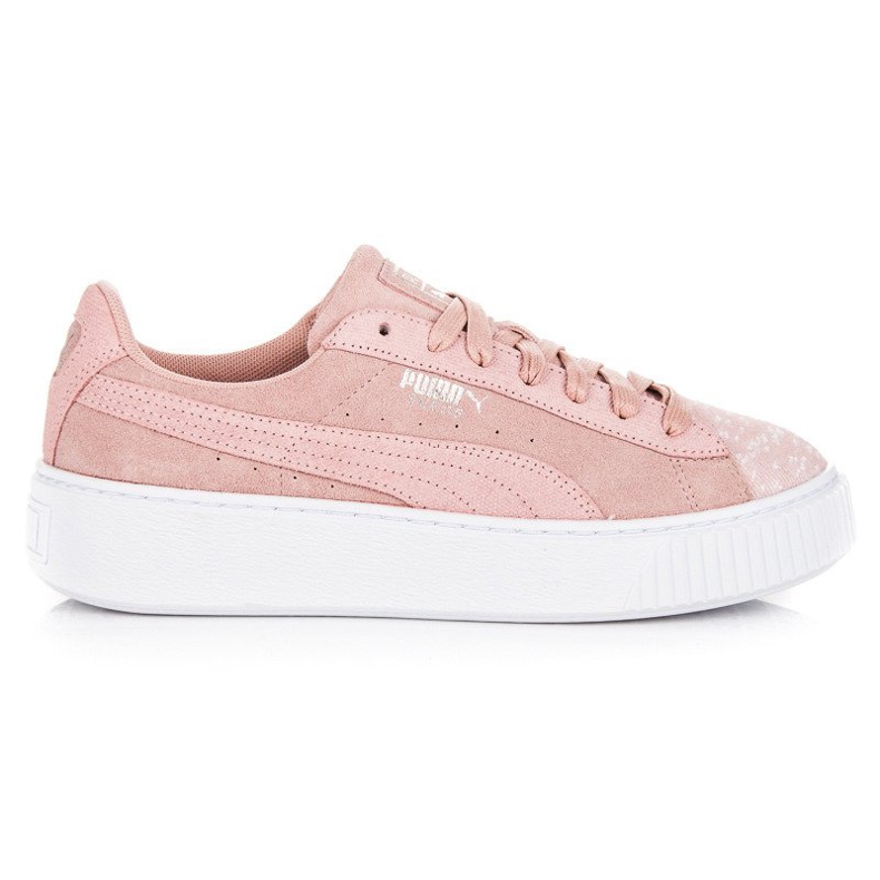 Puma Suede Platform Pebble WN`S růžový