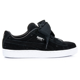 Puma Suede Heart Valentine Jr černý