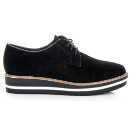 Ch. Creation Semišové boty na šněrování černý